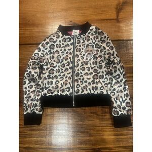 LOL Surprise Remix Reversible Rock n Roll Cheetah Print‎ Bomber Jacket XS 4/5